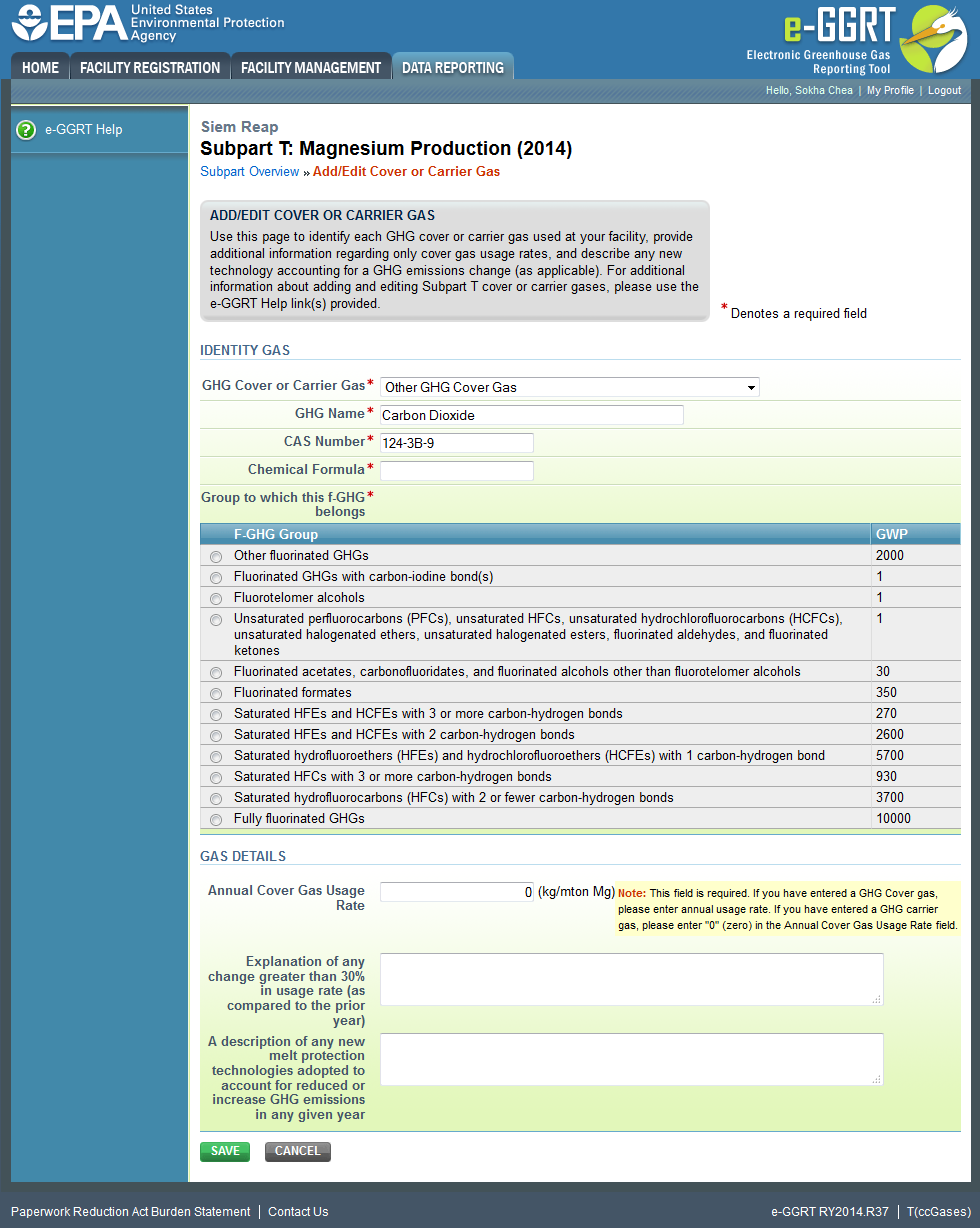Subpart T: Step 2 - Other GHG Gas