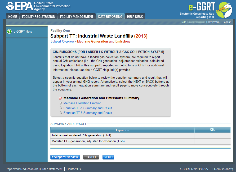 Summary and result of the equations from TT-1 and TT-6.