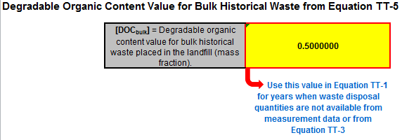 calculated value will be displayed in a red-bordered cell with yellow fill at the bottom of the spreadsheet.
