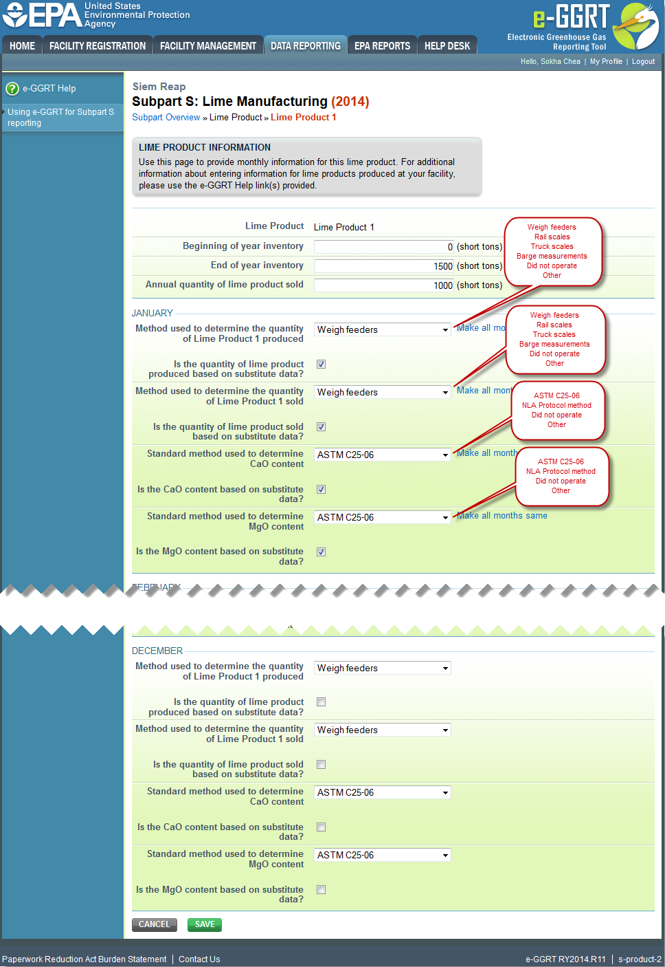 Image of Subpart S: Lime Manufacturing webpage.