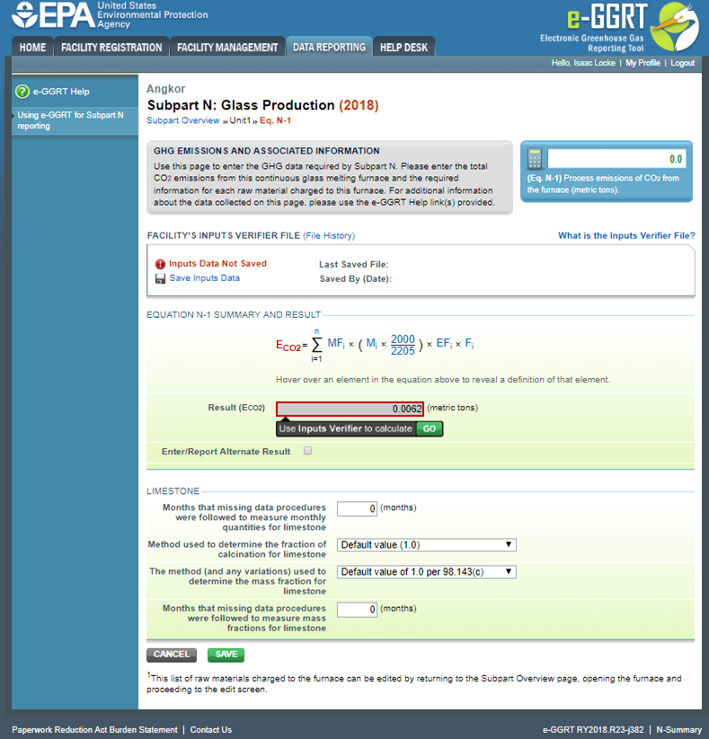 Image of Subpart N: Glass Production webpage.