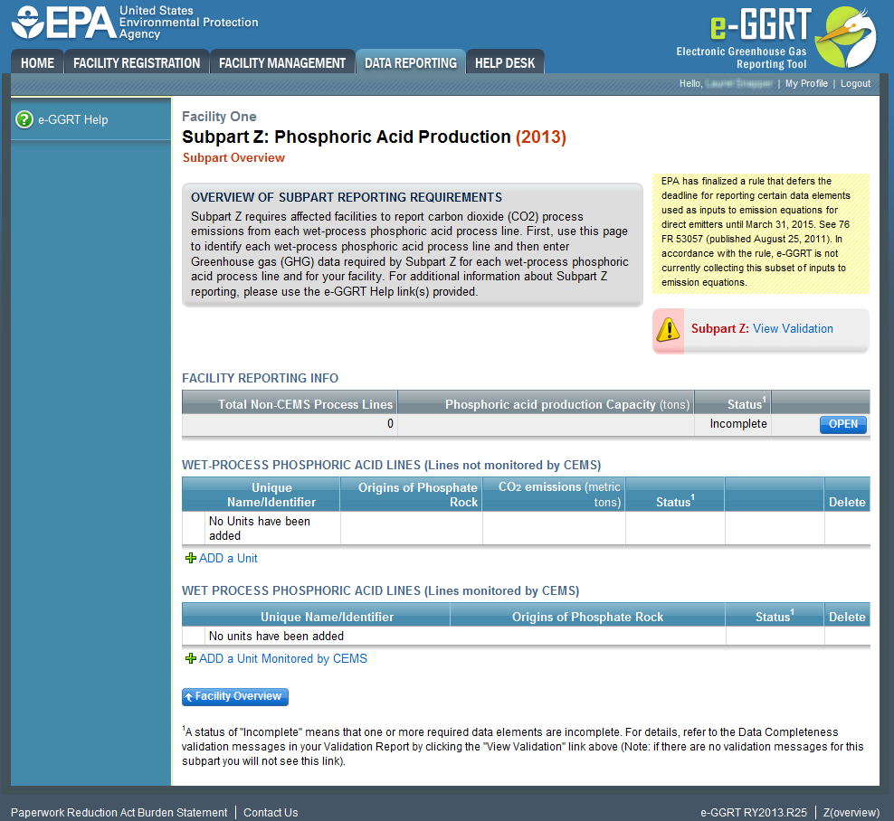 Subpart Z: Step 1 - Add a unit