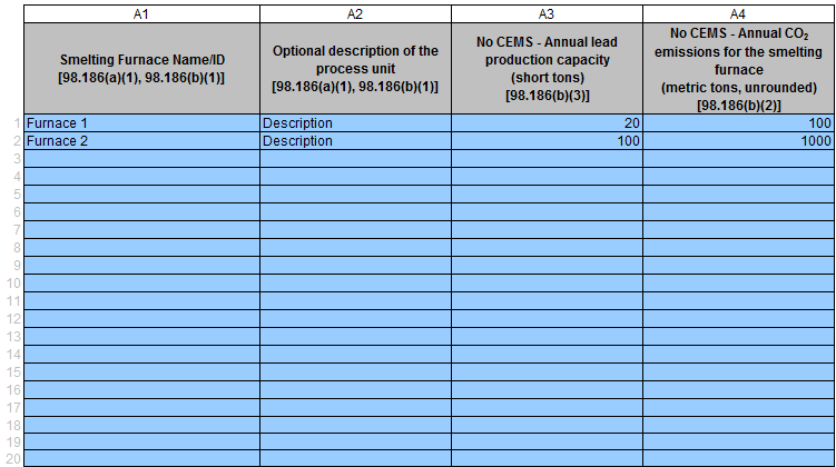 Subpart R Reporting Form - Facility without CEMS