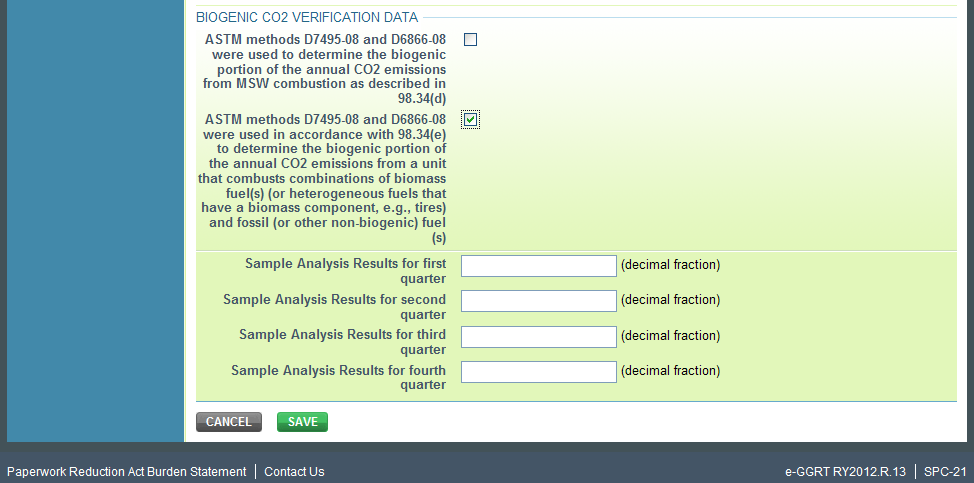 Subpart C: General Stationary Fuel Combustion - ASTM Methods