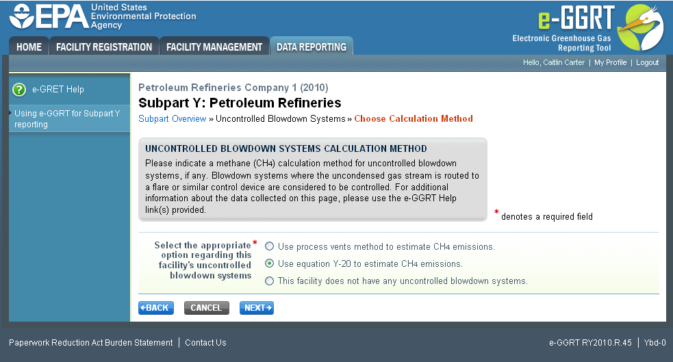 Subpart Y: Updating Uncontrolled Blowdown Systems
