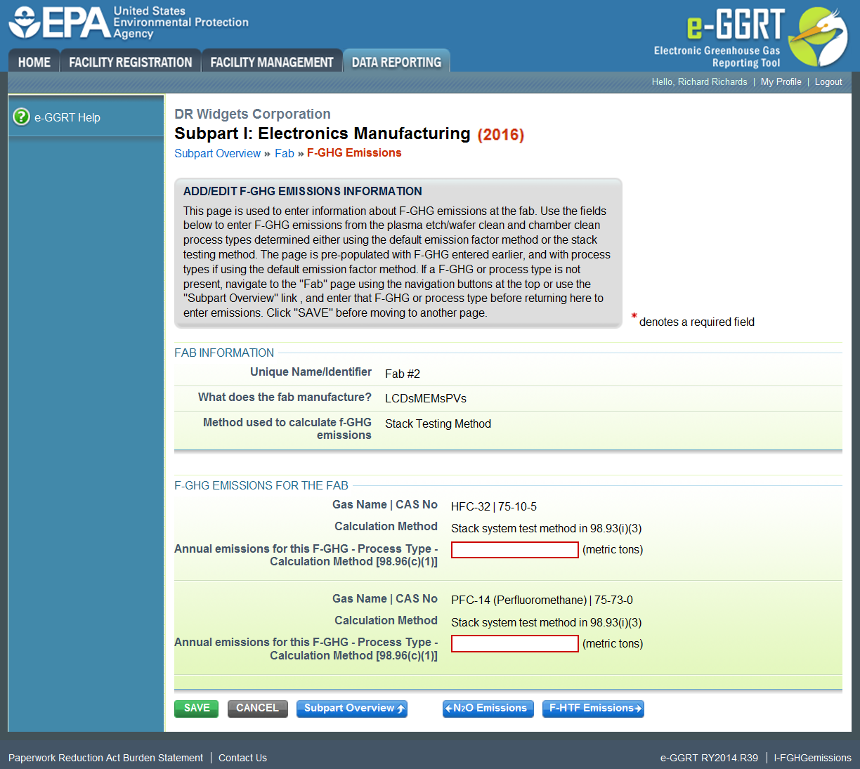 Image of the electronics manufacturing page with FAB information.