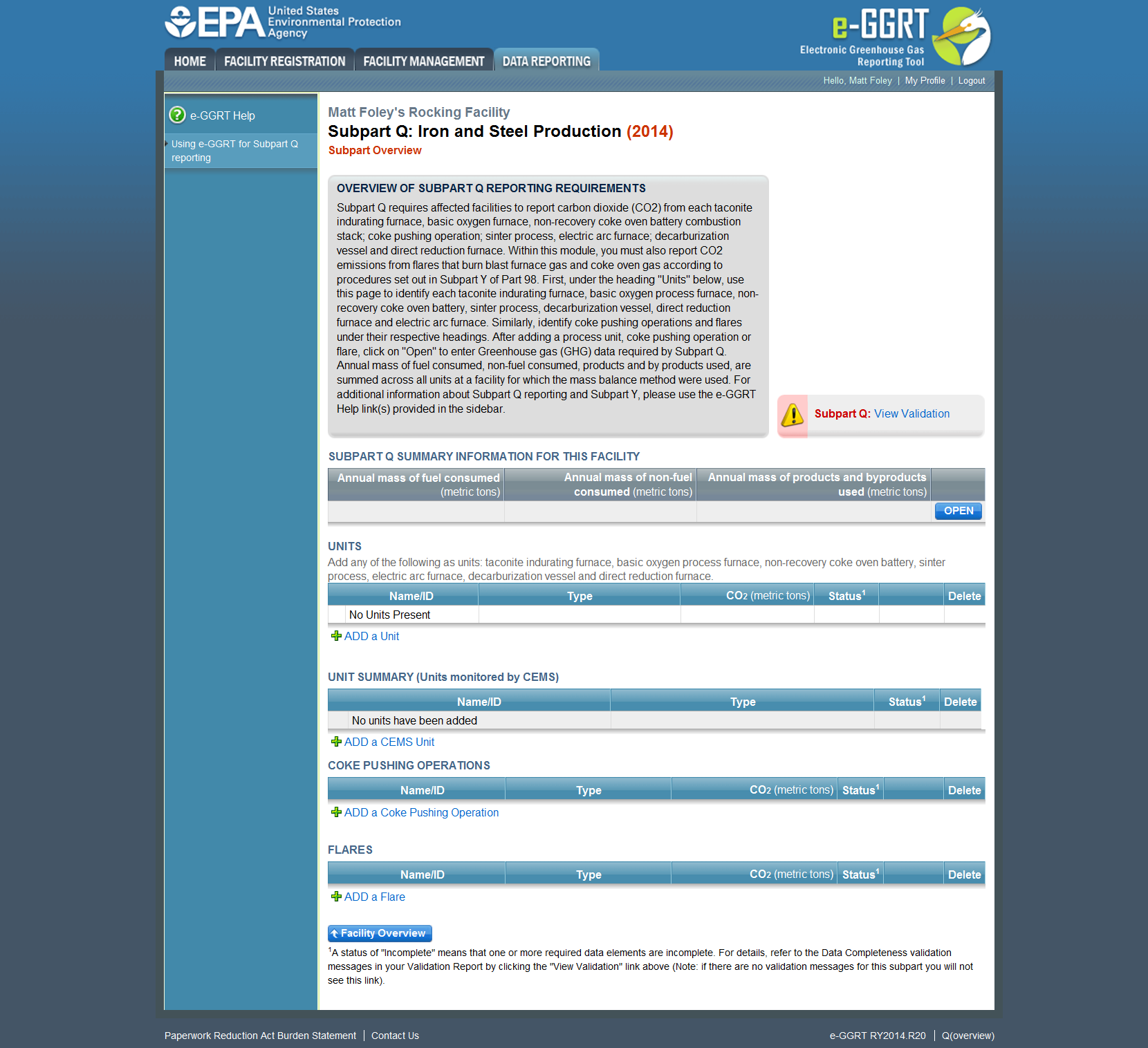 Subpart Q Overview page image