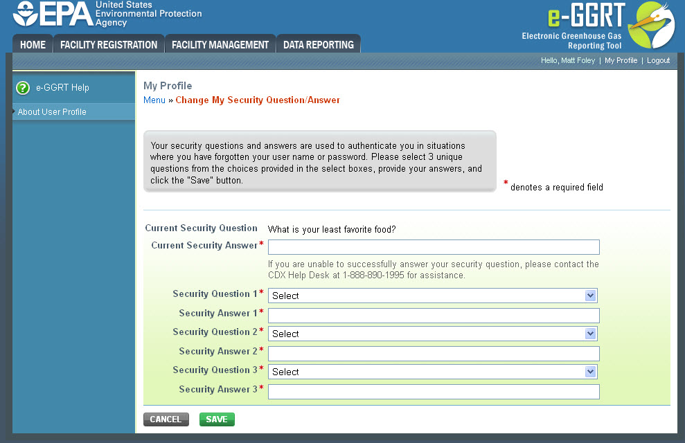 Change My Security Question image