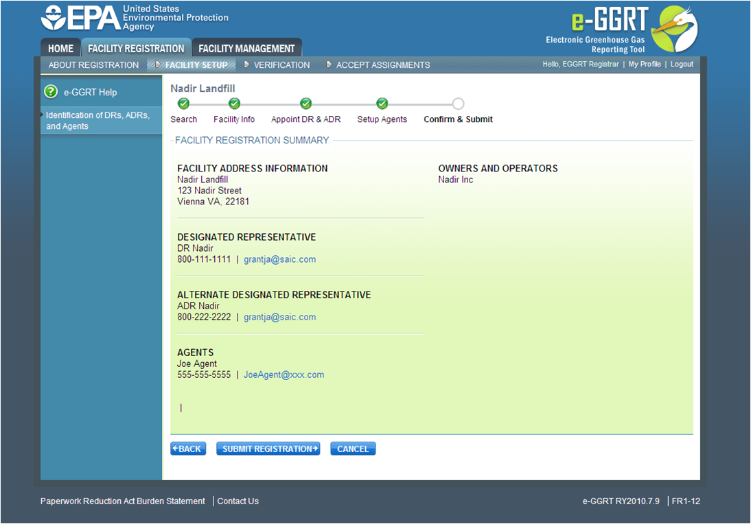 Review Facility Summary image