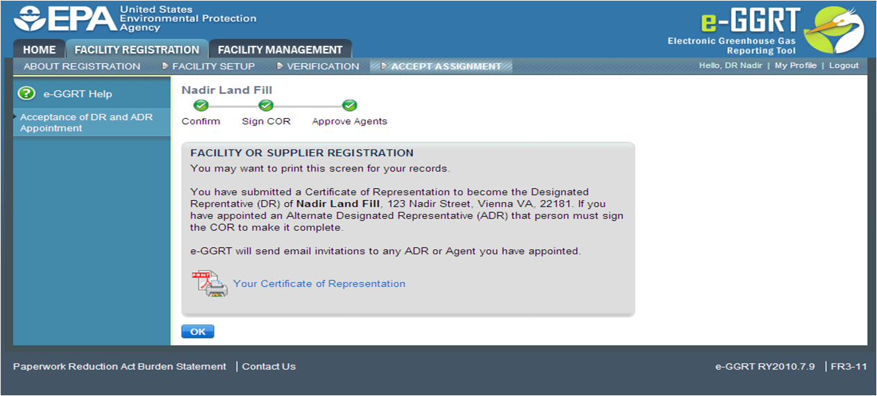 Certificate of Registration Image