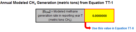 Calculation spreadsheet result in the yellow cell