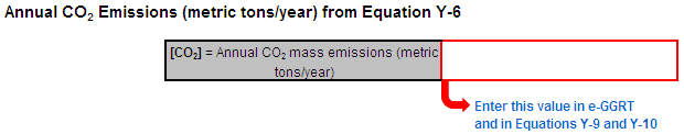 Y-6 Calculation Spreadsheet Result to use in e-GGRT