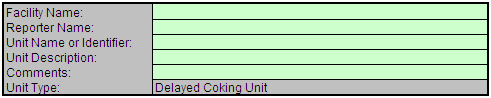 Y-18 Calculation Spreadsheet Data Entry into the Green Cells