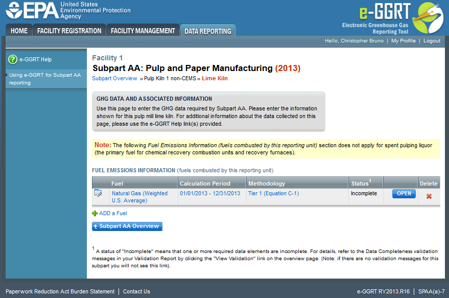 Subpart AA: Step 1 - Identify Fuels Combusted by this Unit